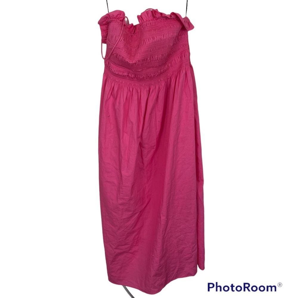 402 H & M rose pink smocked dress, NWOT. Never worn. Size L.